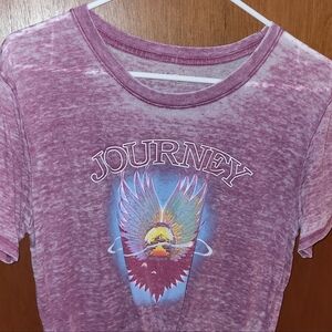 Freeze 24-7 Journey Infinity Graphic Burnout Shirt, Small, Maroon